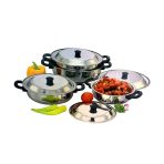 Oscar 8pcs Stainless Steel Dish with Lid - Image 4