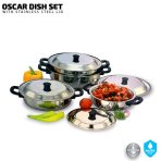 Oscar 8pcs Stainless Steel Dish with Lid - Image 3