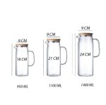 water pitcher with bamboo lid