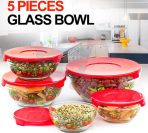 5pc Glass Bowl Set - Image 3