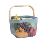 Storage Basket with  Wooden Handle - Image 2