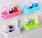 Multicolor Bathroom Shelves Suction Shelf Suction Rack Plastic - Image 3