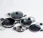 HACHI Nonstick Cookware Set Scratch Resistant 10 Pcs Non Stick Premium Kitchenware - Image 3