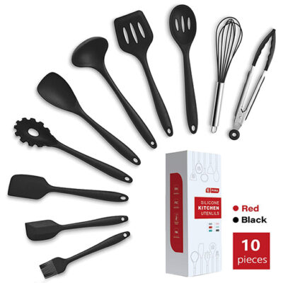 10 pcs Silicon Spoon Set