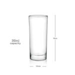 Collins Slim Water Beverage Glasses