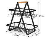 2 Tier Kitchen Storage Basket - Image 5