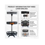 360° Rotating Storage Rack Organizer Round (Premium) - Image 7