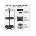 360° Rotating Storage Rack Organizer Round (Premium) - Image 7