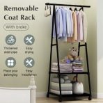 Triangle Coat Rack with Wheels - Image 3
