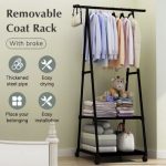 Triangle Coat Rack with Wheels - Image 3